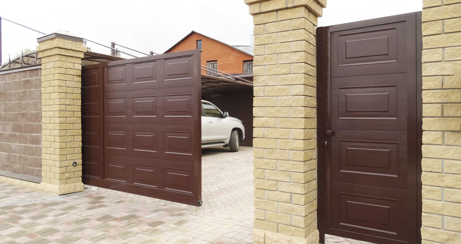 Ворота с калиткой в Светлограде под ключ